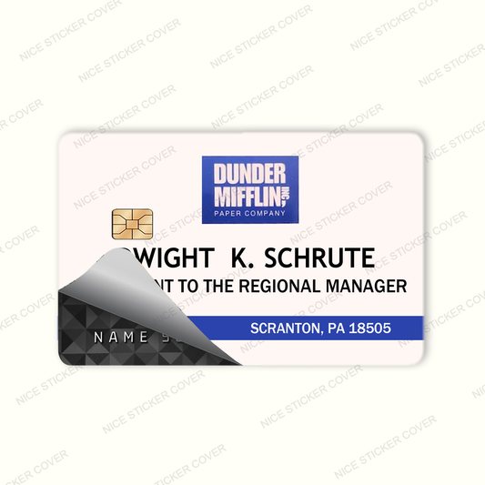 Dwight Schrute Credit Card Skin