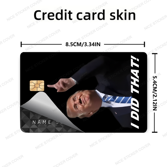 Funny Credit Card Stickers Skin, Donald Trump Card Cover, Cute Sticker Of US President