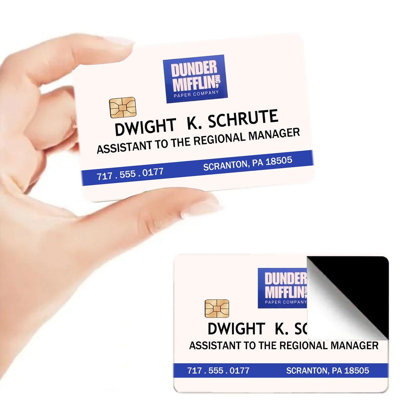 Dwight Schrute 2 Pcs PVC Credit Card Skin