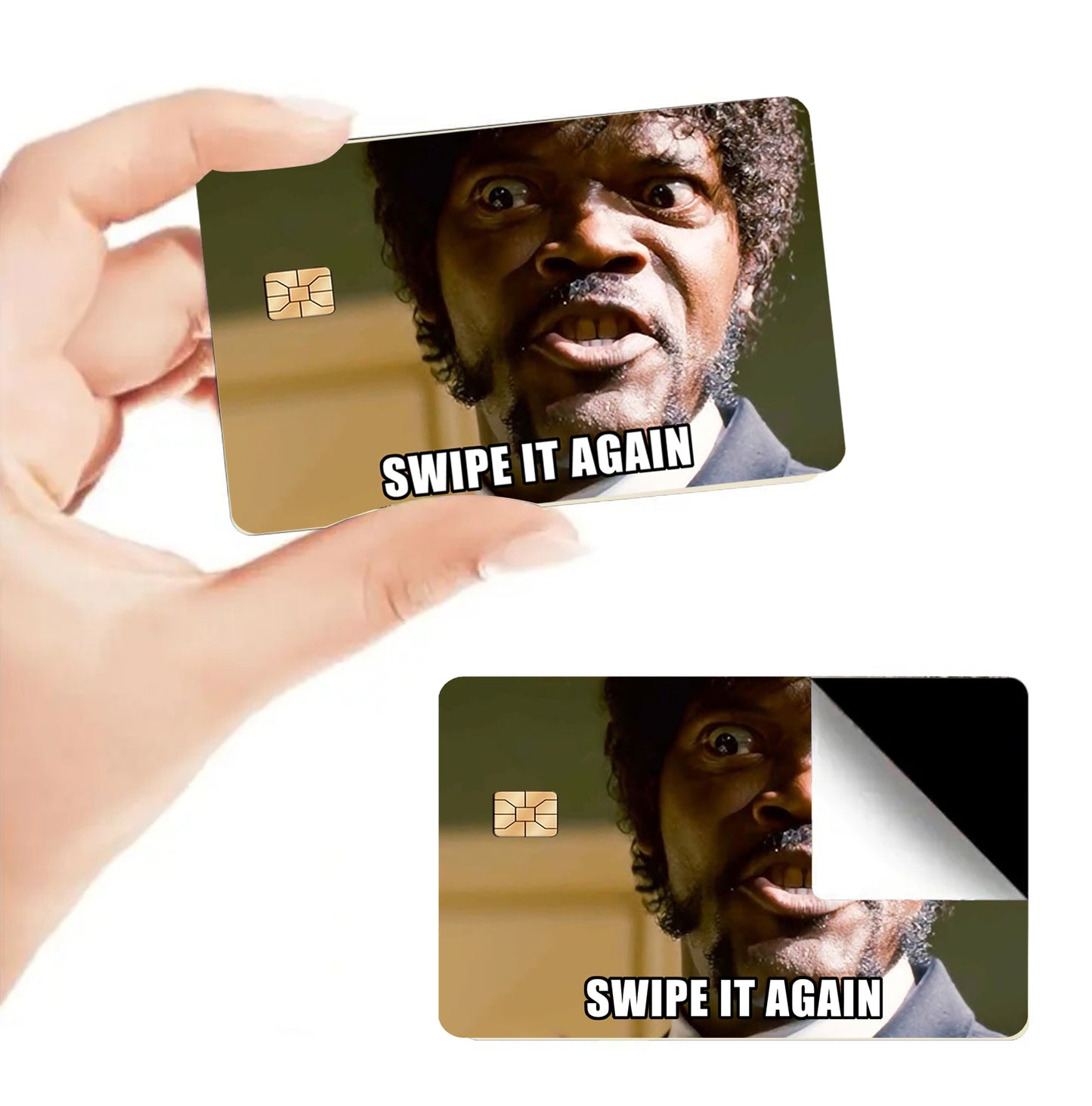 2 Pcs Funny Meme Card Credit Card Skins