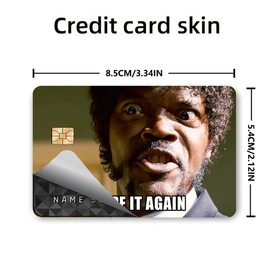 2 Pcs Funny Meme Card Credit Card Skins